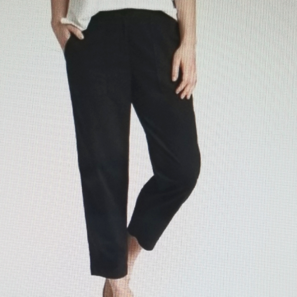 EILEEN Fisher 100% ORGANIC Cotton , Color Black, Pants, Size S/P